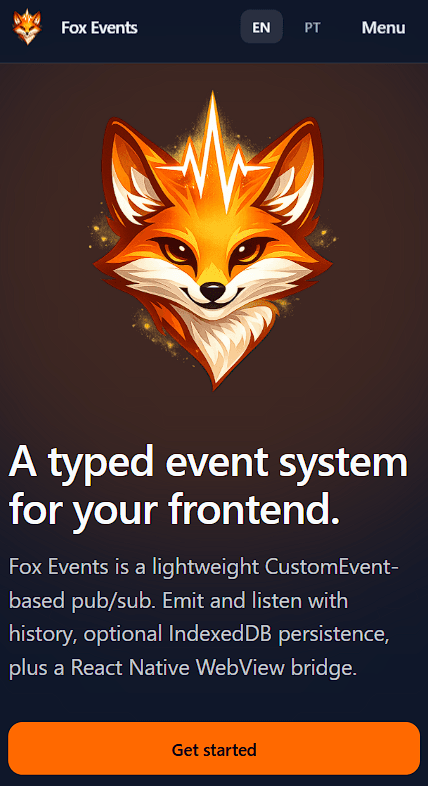 Fox Events — developer tooling