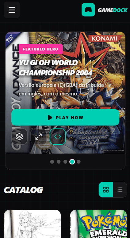 Game Dock — plataforma web